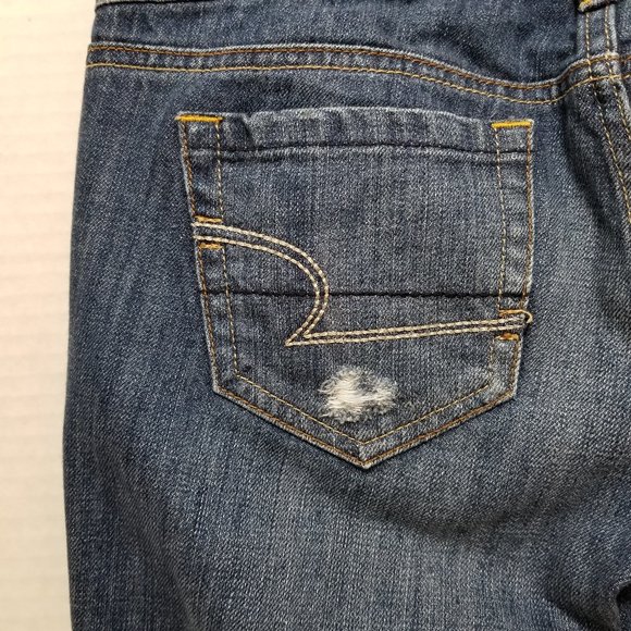 American Eagle jeans 2 Favorite Boyfriend grunge denim distressed ripped torn - Picture 10 of 16